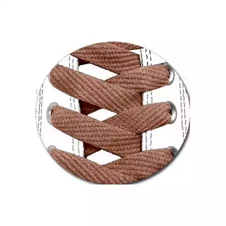 Lacets de chaussures marron caramel et plats, boutique de…