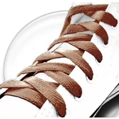 Lacets de chaussures marron caramel et plats, boutique de… 2