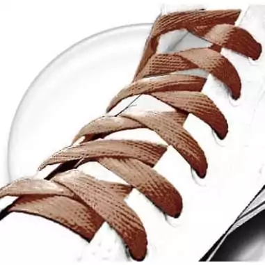 Lacets de chaussures marron caramel et plats, boutique de…