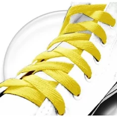Lacets de chaussures jaunes et plats, boutique de vente en… 2