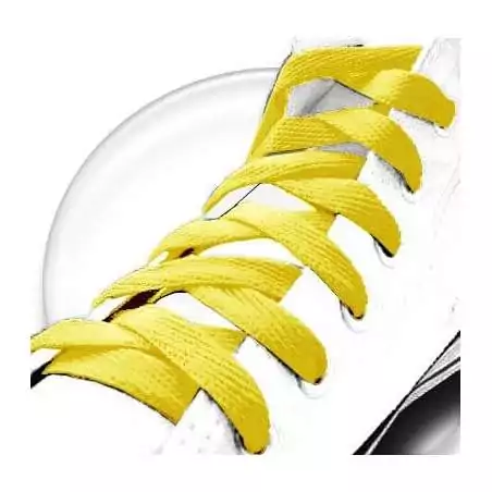 Lacets de chaussures jaunes et plats, boutique de vente en…