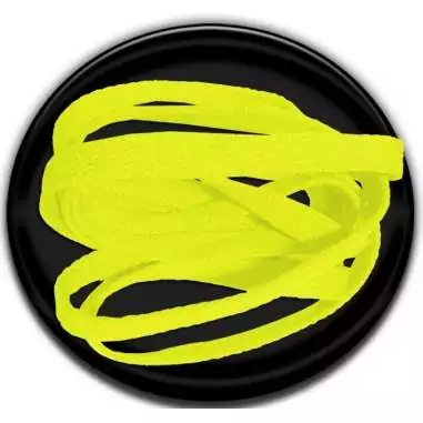 Lacets de chaussures fluos fluorescents et flashy jaunes…