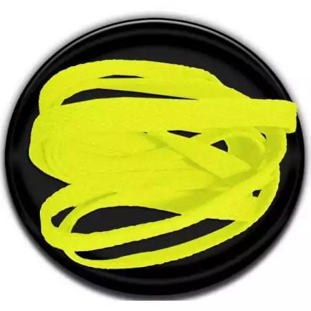 Lacets de chaussures fluos fluorescents et flashy jaunes…