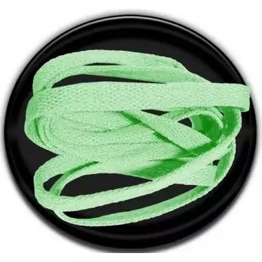 Lacets de chaussures verts d'eau et plats, boutique de…