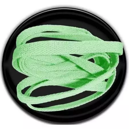 Lacets de chaussures verts d'eau et plats, boutique de…