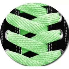 Lacets plats en vert d'eau pour vos chaussures 2