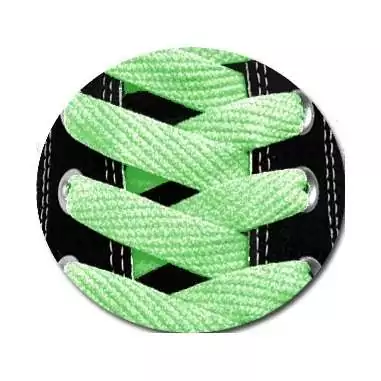 Lacets de chaussures verts d'eau et plats, boutique de…