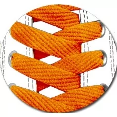 Lacets de chaussures fluos orange fantaisie.Boutique de… 2