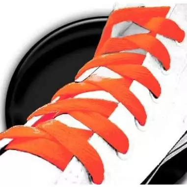 Lacets de chaussures fluos orange fantaisie.Boutique de…