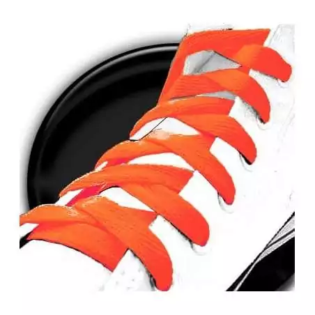 Lacets de chaussures fluos orange fantaisie.Boutique de…