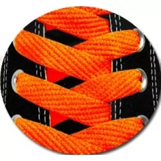 Lacets de chaussures fluos orange fantaisie.Boutique de… 2