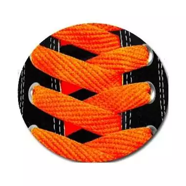 Lacets de chaussures fluos orange fantaisie.Boutique de…