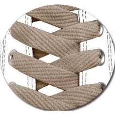 Lacets plats en brun tabac pour vos chaussures 2