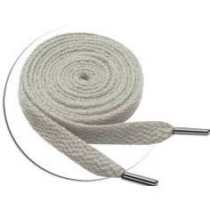 Lacets plats beiges pour vos chaussures