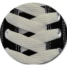 Lacets plats beiges pour vos chaussures 2