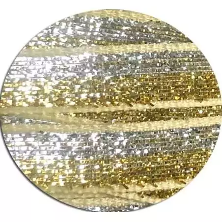 Lacets velours pailleté doré & argenté pour vos chaussures