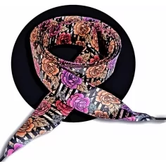 Lacets satin large rayés&nbsp;& fleuris : 2 largeurs pour vos chaussures