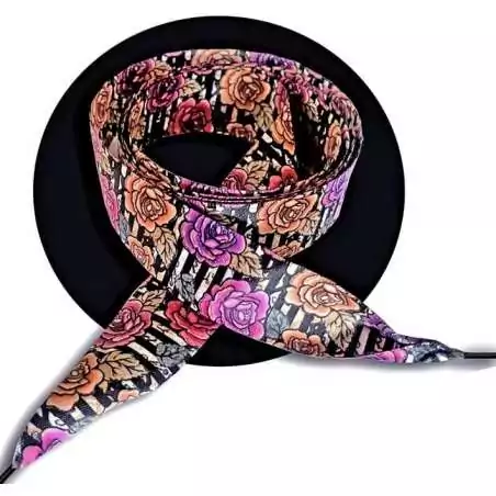 Lacets satin large rayés&nbsp;& fleuris : 2 largeurs pour vos…