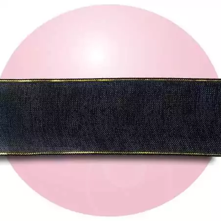 Lacets organza organdi ruban blanc noir doré fantaisie en…