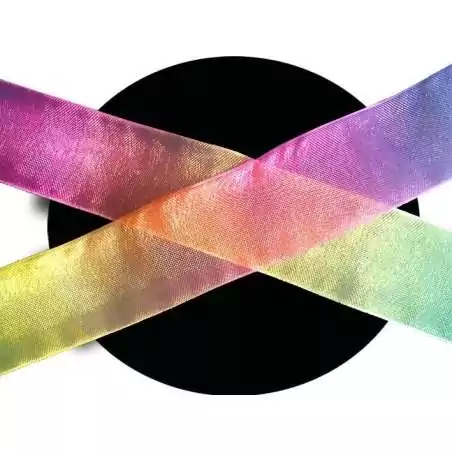 Lacets organdi&nbsp;rainbow&nbsp;multicolore pour vos chaussures