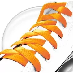  Lacets plats&nbsp;orange&nbsp;citrouille pour vos chaussures 2