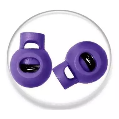 Stoppeurs boules violets pour vos lacets, capuches, ...