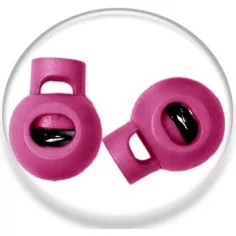 Stoppeurs boules rose fuchsia pour vos lacets, capuches, sacs...