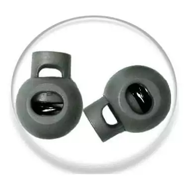 Stoppeurs boules vert kaki pour vos lacets, capuches, sac..