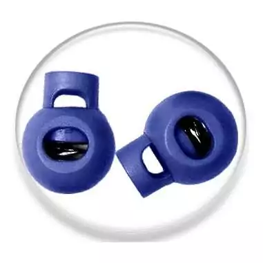Stoppeurs boules bleu marine pour vos lacets, capuches, sacs...