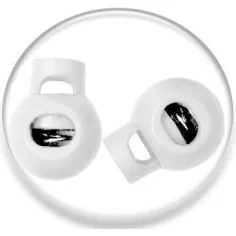 Stoppeurs boules blancs pour vos lacets, capuches, sacs...