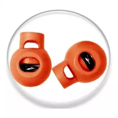 Bloqueurs stoppeurs boules ronds oranges de lacets de…