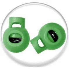 Stoppeurs boules verts pour vos lacets, capuches, sacs, pantalons,...
