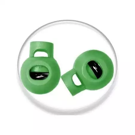 Stoppeurs boules verts pour vos lacets, capuches, sacs,…
