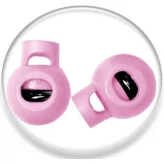 Stoppeurs boules&nbsp;roses&nbsp;pâles pour vos lacets, capuches, ...