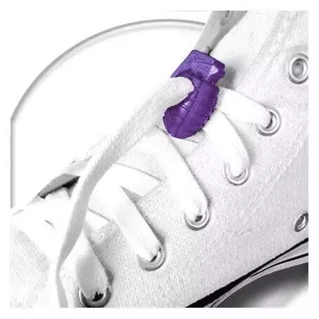 Bloqueurs stoppeurs grenades en violet de lacets de…