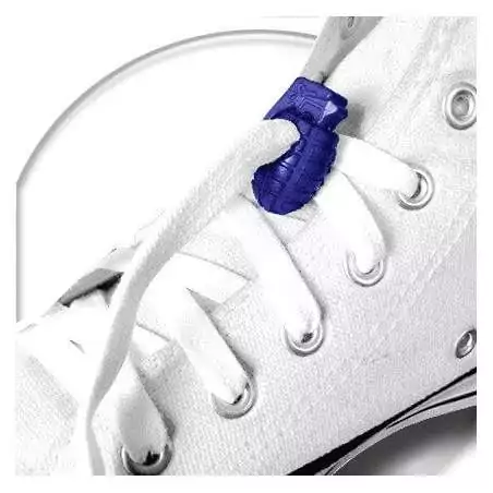 Stoppeurs forme grenades en bleu marine pour lacets,…