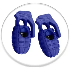 Stoppeurs forme grenades en bleu marine pour lacets, capuches, sacs