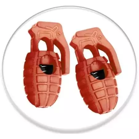 Stoppeurs bloqueurs grenades oranges pour lacets,…