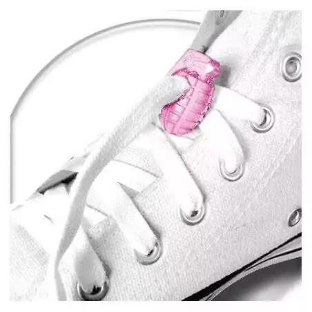 Stoppeurs grenades roses pour lacets, capuches, sacs,…