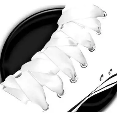 Lacets en satin blanc pour vos chaussures