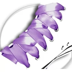 Lacets de chaussures satin lavande vente en ligne boutique…