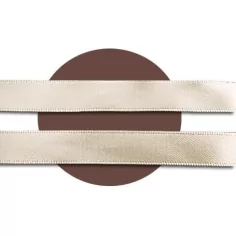 Lacets en satin beige lin pour vos chaussures 2