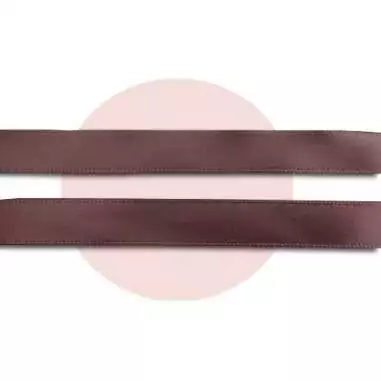 Lacetse en satin marron café pour vos chaussures