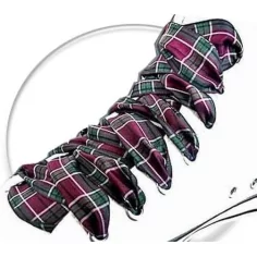 Lacets carreaux écossais bordeaux pour vos chaussures