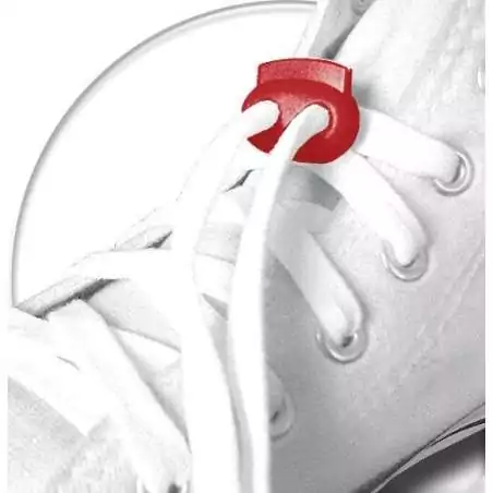 Stoppeurs plats rouges pour vos lacets, capuches, sac...