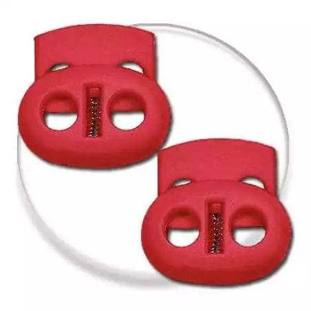 Stoppeurs plats rouges pour vos lacets, capuches, sac...