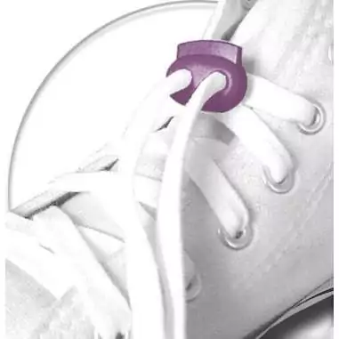 Stoppeurs plats violets pour vos lacets, capuches, sac...