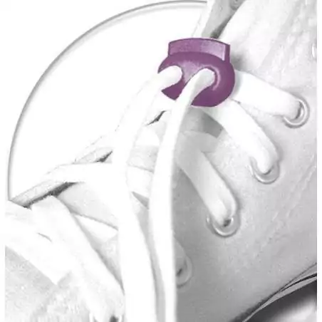 Stoppeurs plats violets pour vos lacets, capuches, sac...