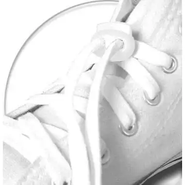 Stoppeurs plats blancs pour vos lacets, capuches, ...