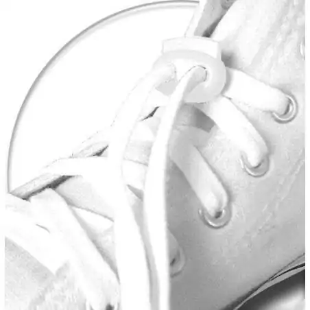 Stoppeurs plats blancs pour vos lacets, capuches, ...